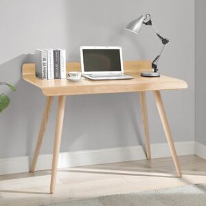 Hector Rectangular Small Wooden Computer Desk In Oak